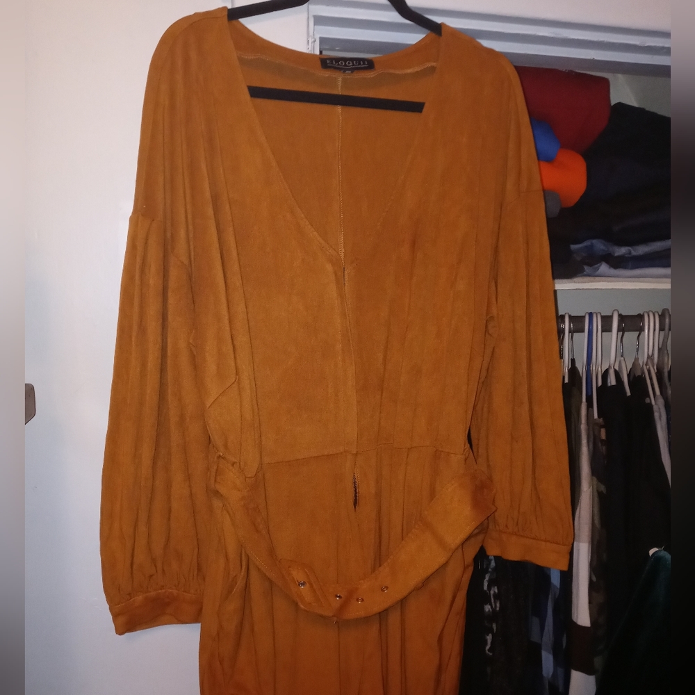 Eloquii Suede Jumpsuit - Picture 13 of 13